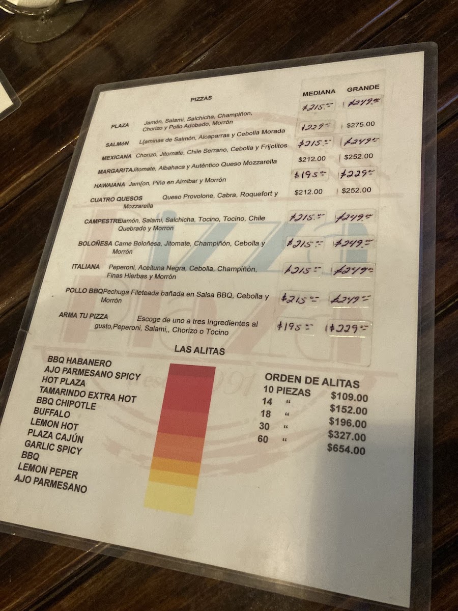 Pizza Plaza 1991 Restaurante Menu - Image 3